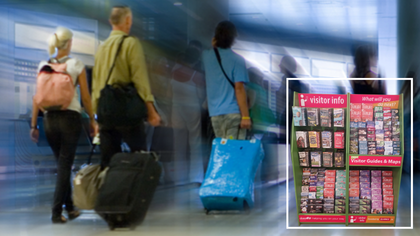 Glance Airport Brochure Displays at Dublin, Cork and Shannon Airports